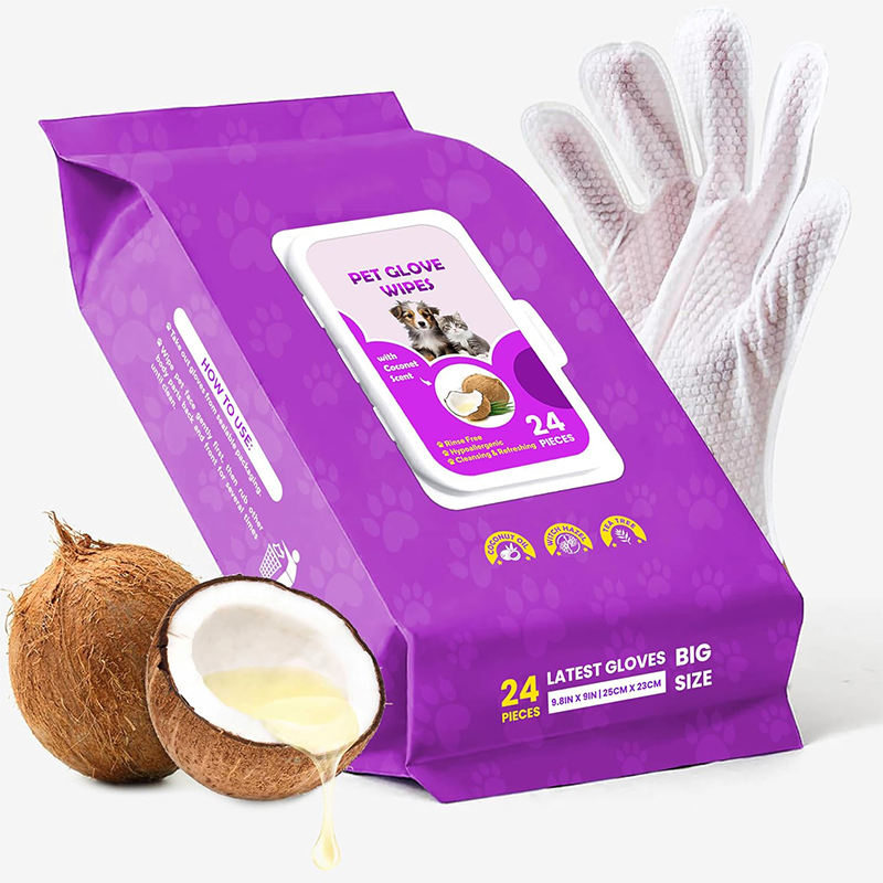 Coconut Vanilla Pet Cleaning Gloves