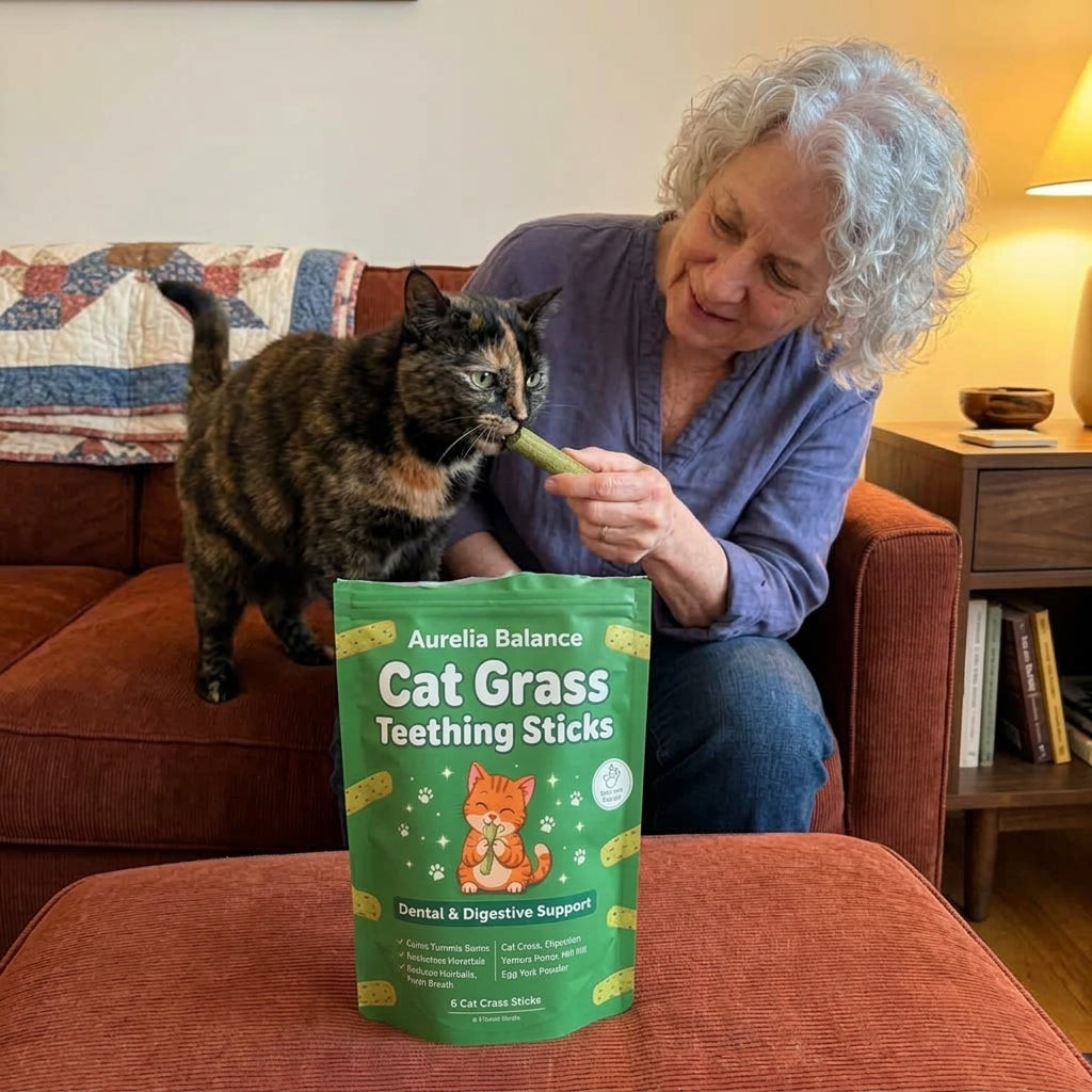 Cat Grass Teething Sticks