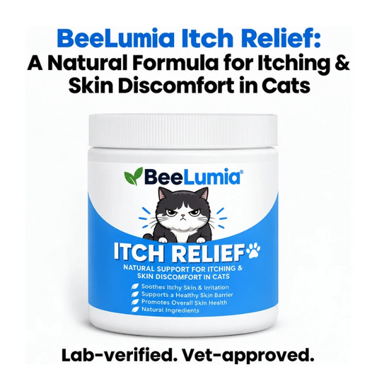 BeeLumia Itch Relief: A Natural Formula for Itching & Skin Discomfort in Cats
